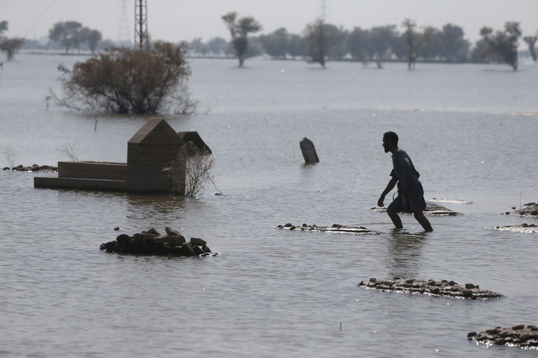 Scientists said the human-made climate crisis intensified the rainfall in Pakistan this summer, where floods killed more than 1,500 people and plunged the country into crisis.