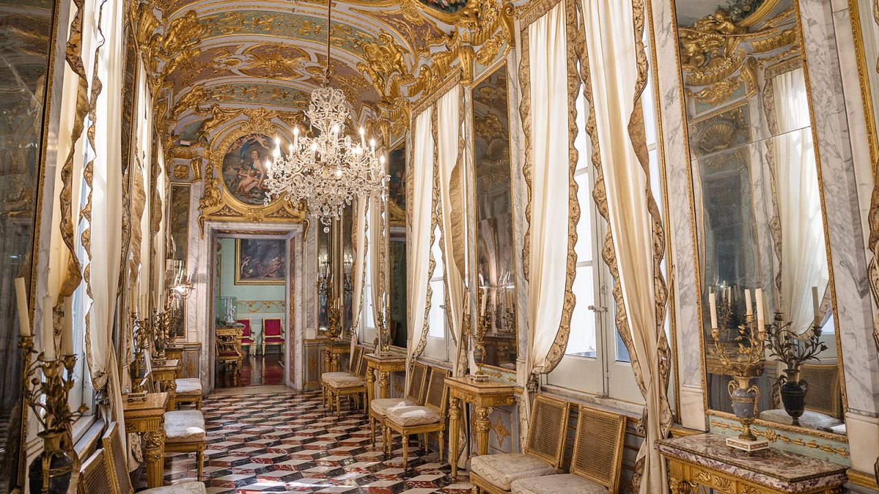 Palazzo Spinola's Hall of Mirrors is modeled on Versailles.