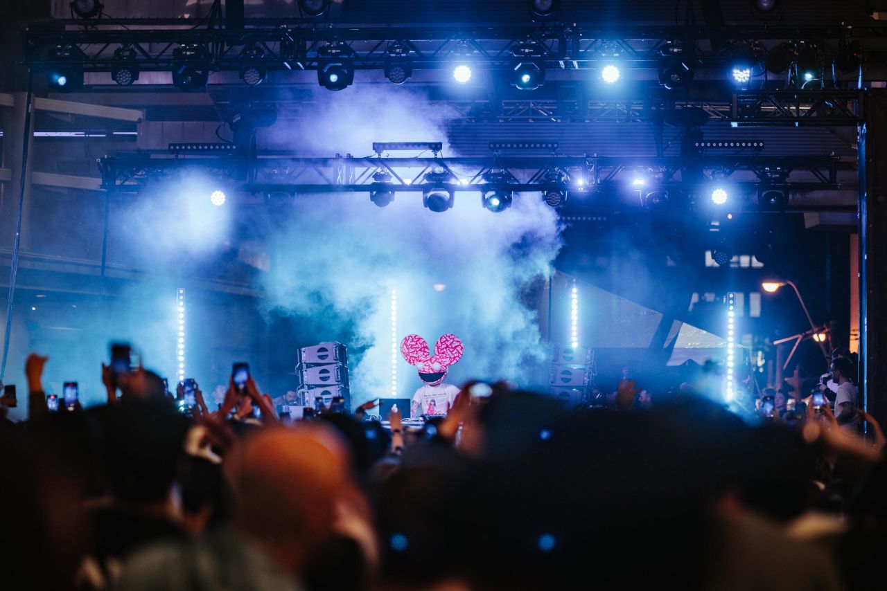 Music events are a big part of the Gumball 3000, with big-name artists and DJs headlining. Pictured, Deadmau5 performing at the launch of the Toronto-Miami Gumball event in May 2022. 