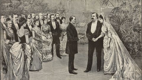 O casamento de Cleveland e Frances Folsom em junho de 1886 foi o único casamento de um presidente em exercício na Casa Branca.  Ela tinha 21 anos e tinha sido sua pupila.