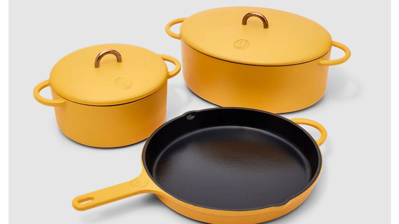 Brooklyn Steel 12pc Silicone/Ceramic Atmosphere Cookware Set - Yellow