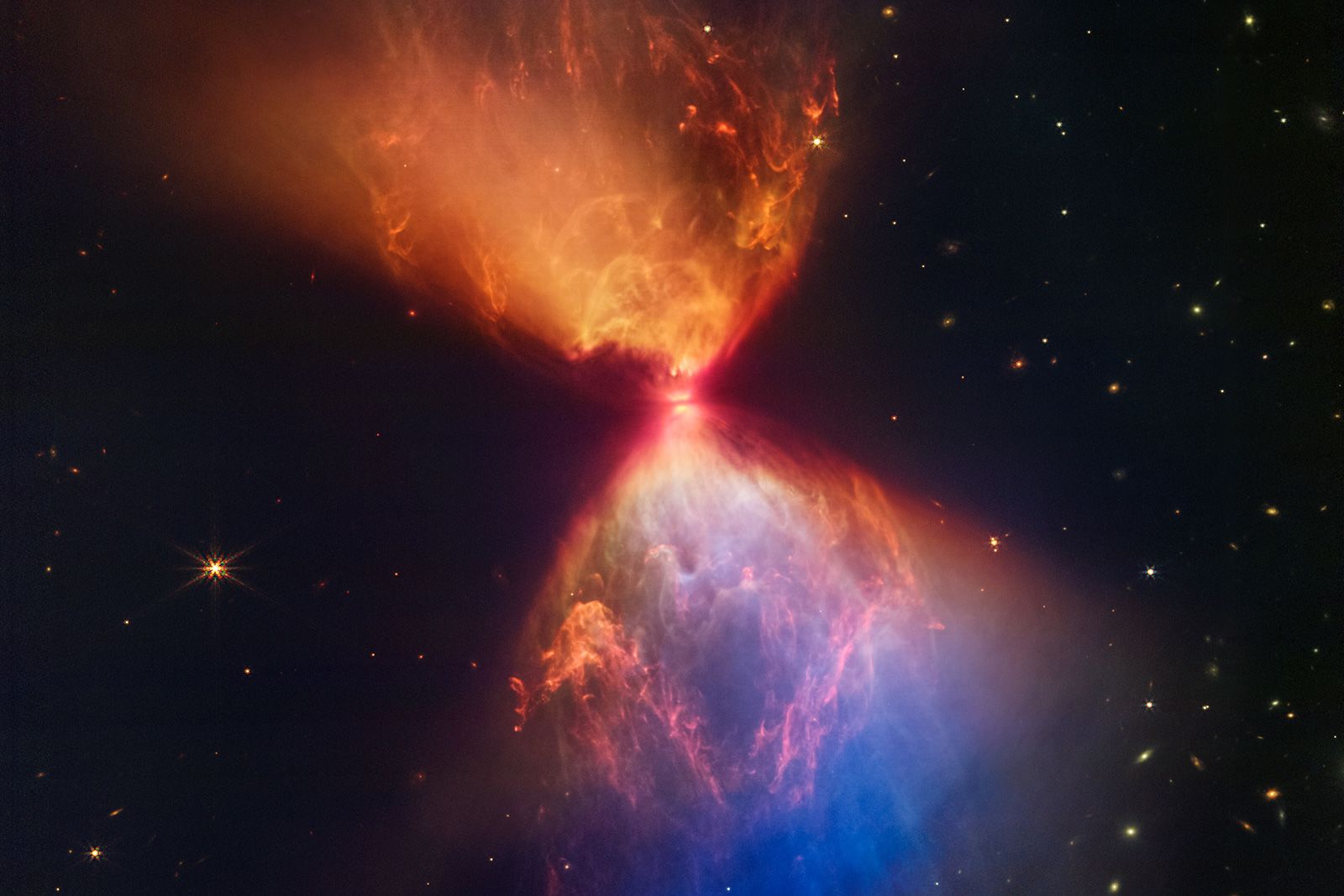 Eik accu Aanvrager James Webb Space Telescope reveals birth of a star in a cosmic hourglass |  CNN