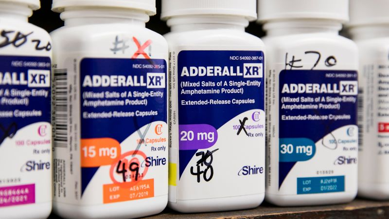 Adderall Users Struggle Amid Ongoing Medication Shortage CNN   221116134307 Adderall Bottles Pharmacy 2019 