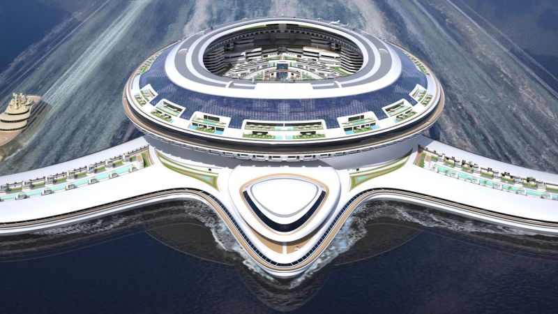 Gigantic floating city design could become the world’s largest boat | CNN