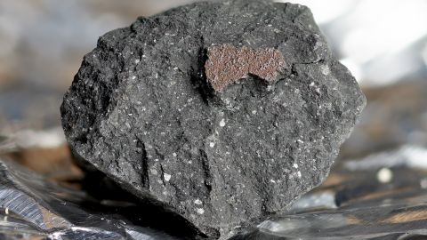 The meteorite landed in an English town in February 2021.