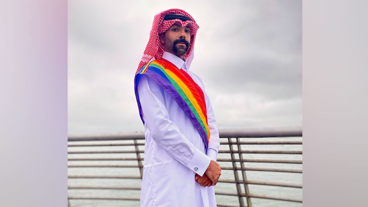 LGBTQ Qataris sent Mohamed a tailored traditional outfit and asked him to wear it with a rainbow sash in the San Francisco Pride parade this year.