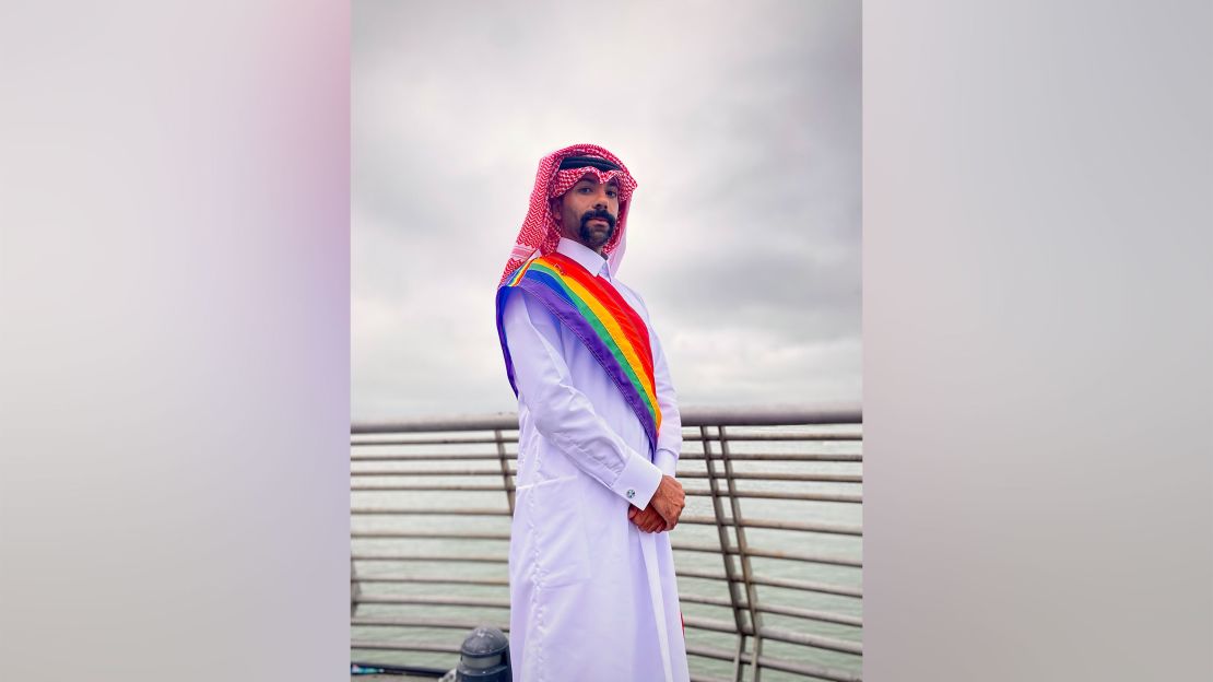 LGBTQ Qataris sent Mohamed a tailored traditional outfit and asked him to wear it with a rainbow sash in the San Francisco Pride parade this year.