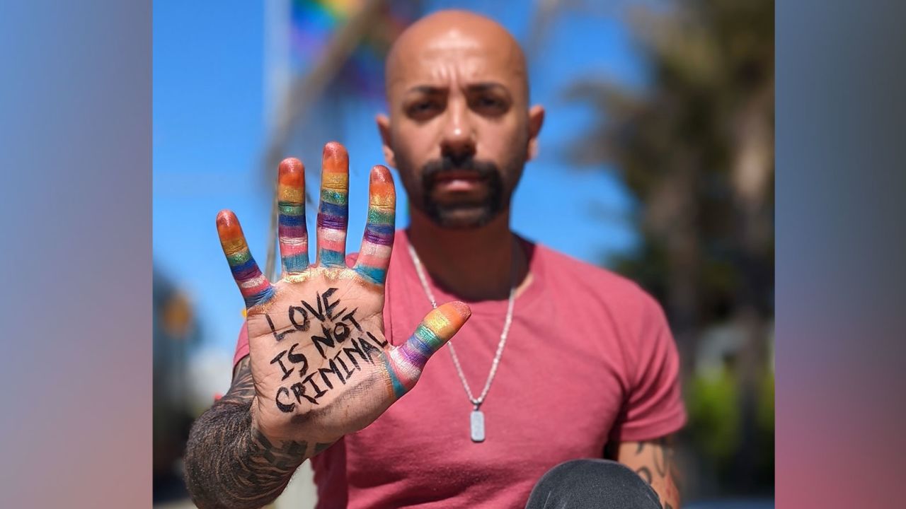Same-sex relationships are illegal in Qatar. "I had to leave to be me," Mohamed says.
