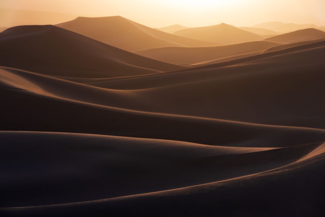 One of Brent Clark's images, showing sand dunes in California.