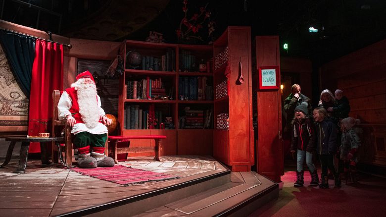 <strong>Rovaniemi, Lapland, Finland:</strong> Santa Claus meets with children at his office near Rovaniemi. Located in Lapland, Rovaniemi's Santa Claus Village amusement park is a snow-covered wonderland of reindeer rides, ice castles, snowmobiles and igloo hotels where Christmas holds sway 365 days a year.