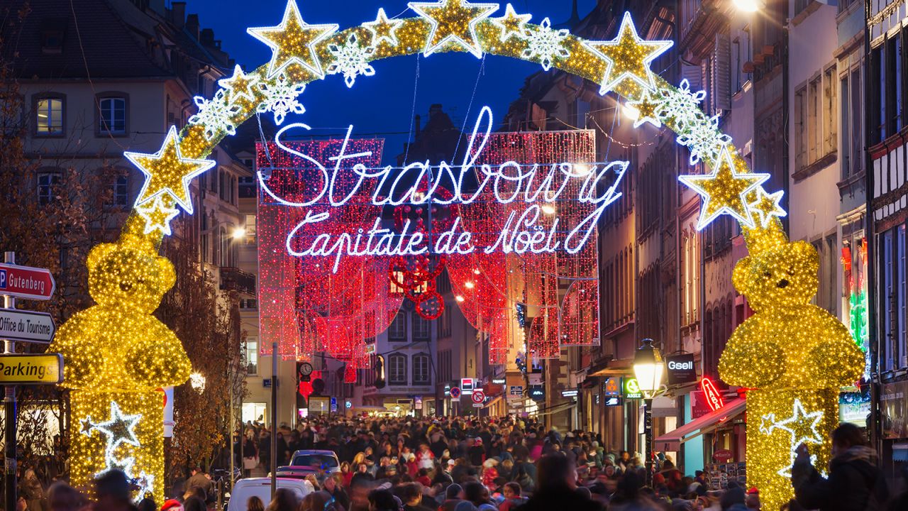 <strong>Strasbourg, France:</strong> Why choose between a German-flavored Christmas and a French-flavored Christmas when you can get both in Strasbourg?