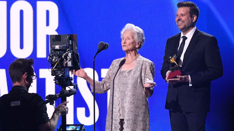 Angela Álvarez makes history at age 95 with Latin Grammy tie win for best new artist | CNN