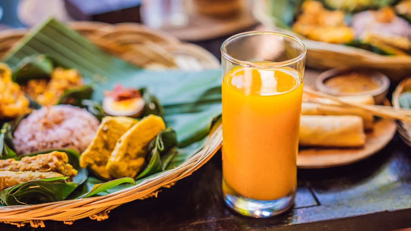 <strong>Jamu: </strong>A traditional Indonesian herbal drink made from various combinations of plants and spices -- ginger and turmeric are two common ingredients -- jamu is believed to boost one's immune system.