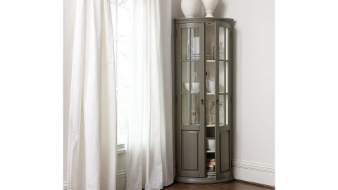 underscored Chilton Glass Door Corner Cabinet
