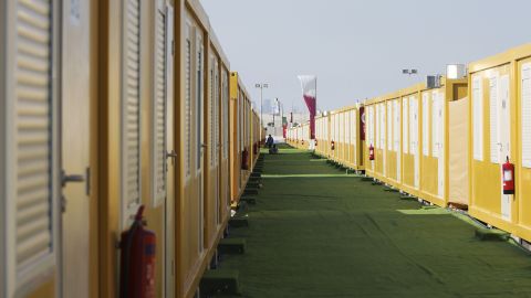 Container living in the desert... World Cup style.
