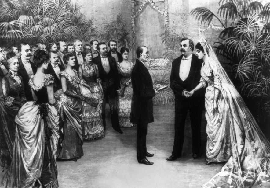 President Grover Cleveland is the only president to marry inside the White House. He married Frances Folsom in 1886.