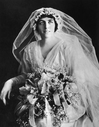 Eleanor Wilson, Woodrow Wilson's youngest daughter, on her wedding day in 1914. 