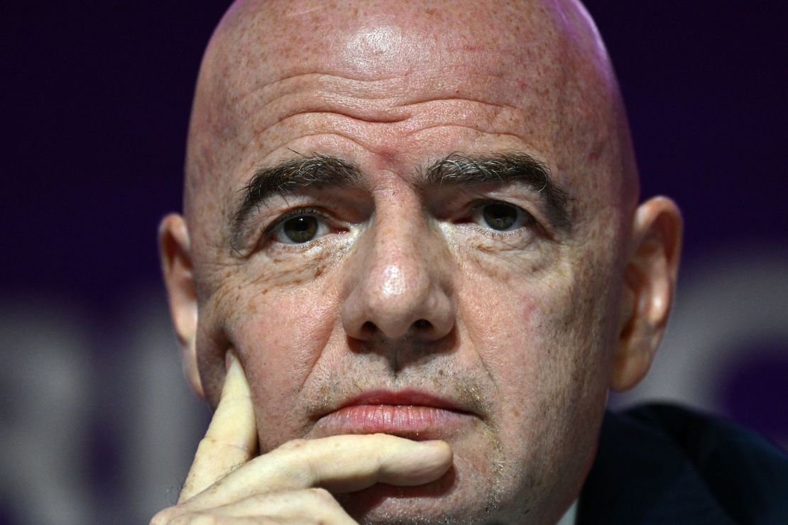 Infantino accused critics of hypocrisy and racism in a lenthy tirade that marked the tournament's beginning.