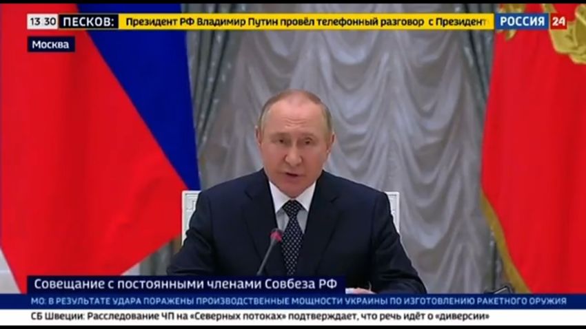 Putin security council meeting