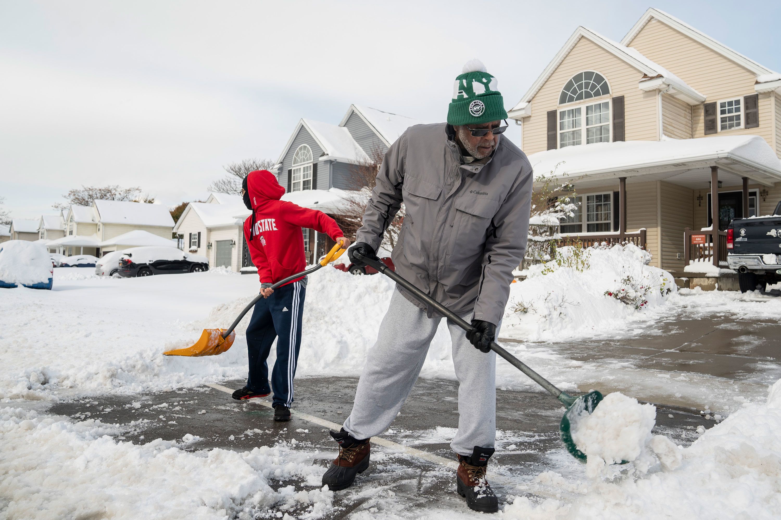 The Human Snow Plow & Funny Snow Removal Videos