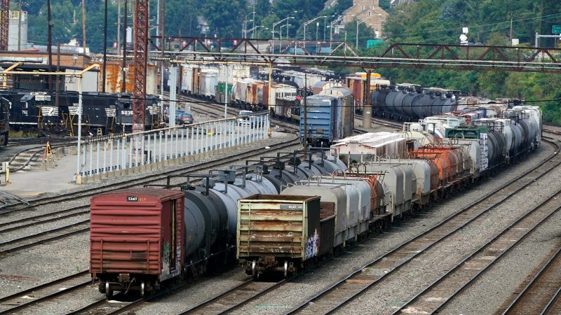 Largest railroad union rejects labor deal, raising risk of a crippling strike