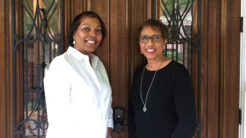 Genora Boykins and Sharon Owens at La Maison in Midtown, a seven-room bed and breakfast in Houston.
