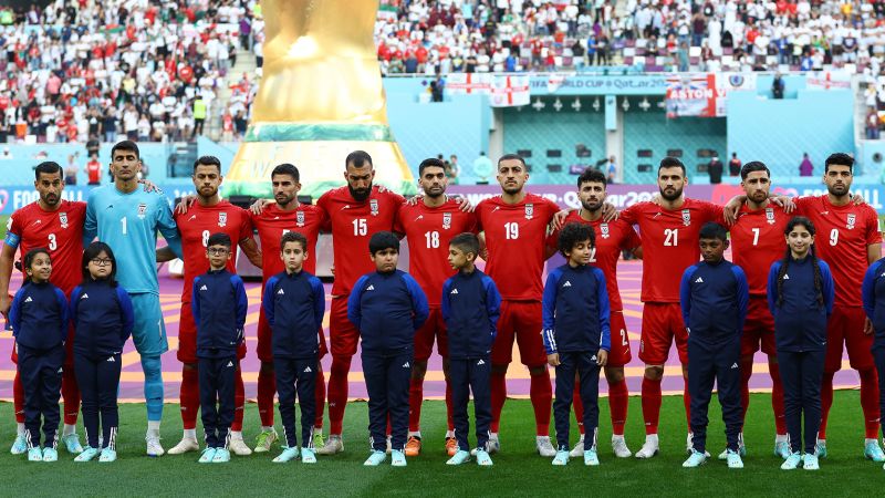 Iran players remain silent during national anthem at World Cup in apparent protest at Iranian regime - CNN