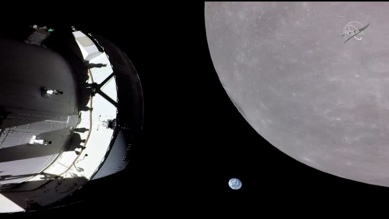 See Artemis I brush past the moon | CNN Business