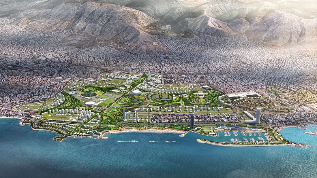 In 2023, work is set to begin on the Ellinikon Metropolitan Park, a 600-acre park, playground and cultural center on the coast of Athens. Designed by US architecture firm Sasaki, the design (shown here in an artist's impression) aims to provide much-needed green space to the Greek metropolis.