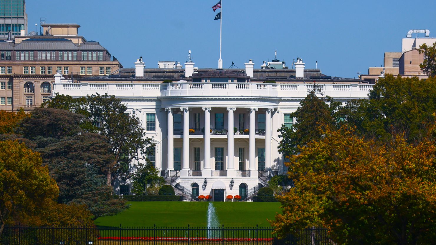 The White House building in Washington, DC, on October 20, 2022. 