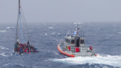 The Coast Guard said no deaths have been reported after Monday's rescue.