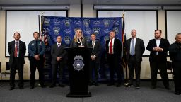 Colorado Springs Police Department PIO Lt. Pamela Castro addresses members of the media during a news briefing at the Police Operations Center to make updates on the mass shooting on November 21, 2022 in Colorado Springs, Colorado.