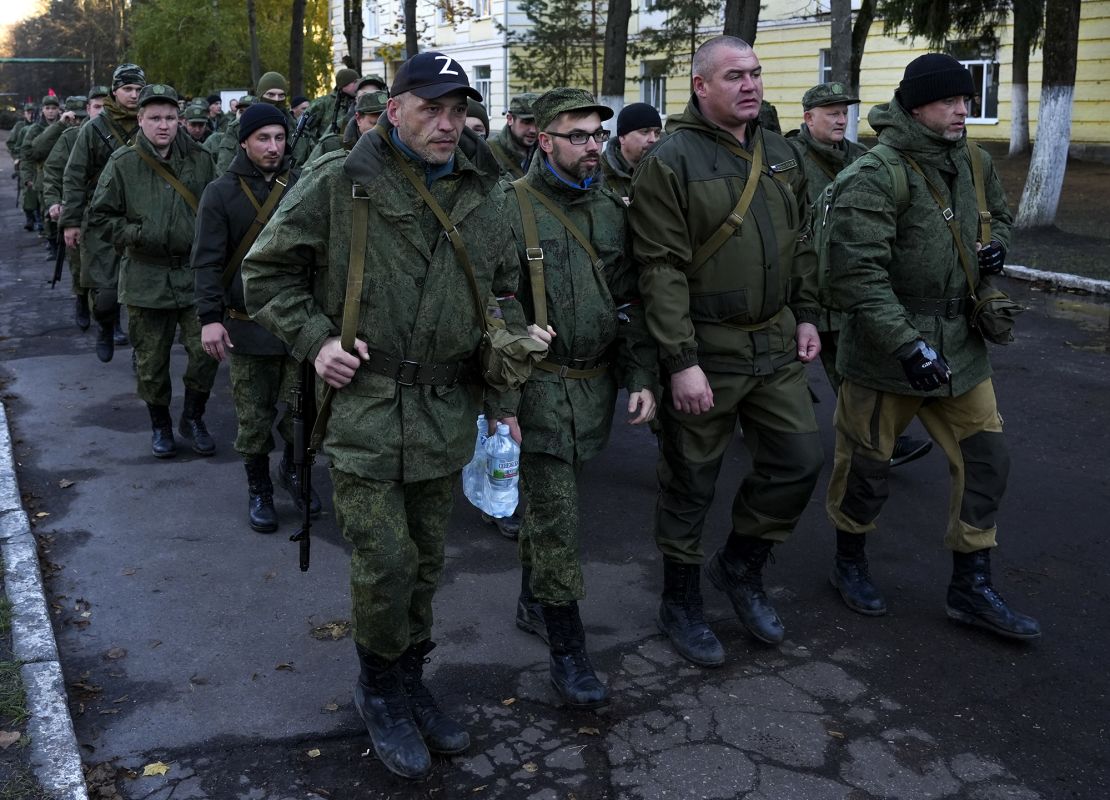 Russian citizens drafted during the partial mobilization are seen being dispatched to combat coordination areas after a military call-up for the Russia-Ukraine war in Moscow, Russia on October 10, 2022.