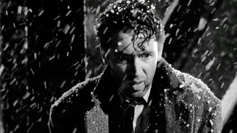 James Stewart as George Bailey in the holiday classic, "It's a Wonderful Life."