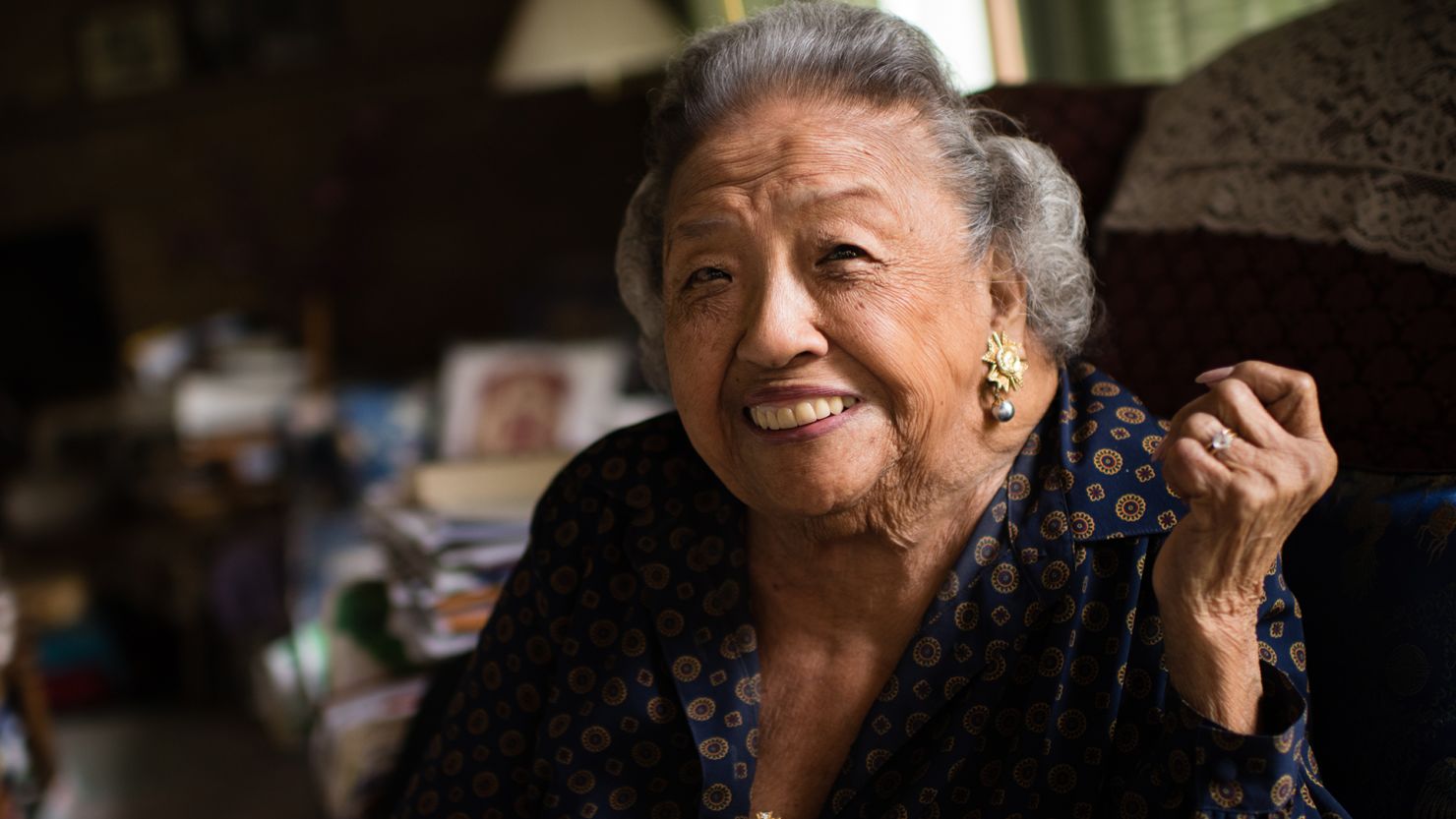 Cecilia Marshall, the widow of Supreme Court Justice Thurgood Marshall, is pictured in the home they both lived with their two sons in Falls Church, Virginia.