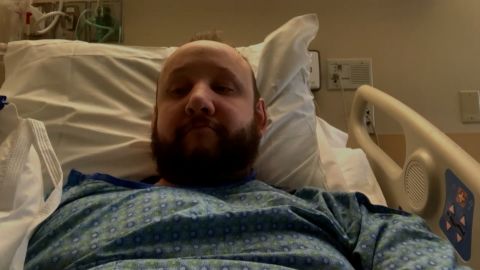 James Slaugh spoke to CNN from his hospital bed on Tuesday night.
