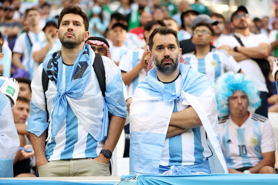 Argentinian fans have flocked to Doha to see their side play. 