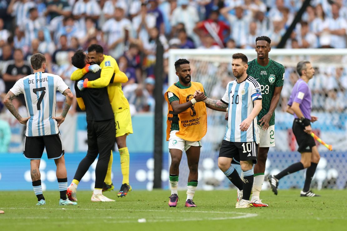 Saudi Arabia's victory was its first against South American opposition at the World Cup.