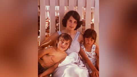 Marion Barter with her two young children years before she went missing.