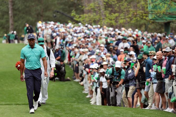 All eyes were on one man at The Masters in April as Tiger Woods -- who suffered a serious car crash injury in February 2021 -- sealed a <a href="index.php?page=&url=https%3A%2F%2Fwww.cnn.com%2F2022%2F04%2F07%2Fgolf%2Ftiger-woods-masters-tee-off-spt-intl%2Findex.html" target="_blank">remarkable return</a> to the sport by making the cut at Augusta.
