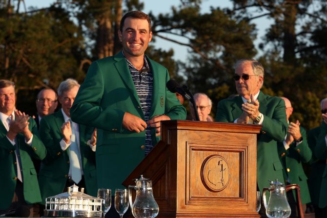 But it was Scottie Scheffler who would ultimately take the limelight at The Masters, as the World No. 1 secured a three-stroke victory to <a href="index.php?page=&url=https%3A%2F%2Fwww.cnn.com%2F2022%2F04%2F10%2Fgolf%2Fmasters-2022-winner-scottie-scheffler-spt-intl%2Findex.html" target="_blank">clinch his first major crown</a> and a new wardrobe addition -- the fabled green winner's jacket.