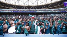 Saudi Arabia fans celebrates after the 2022 FIFA World Cup Group C match at Lusail Stadium, Lusail.