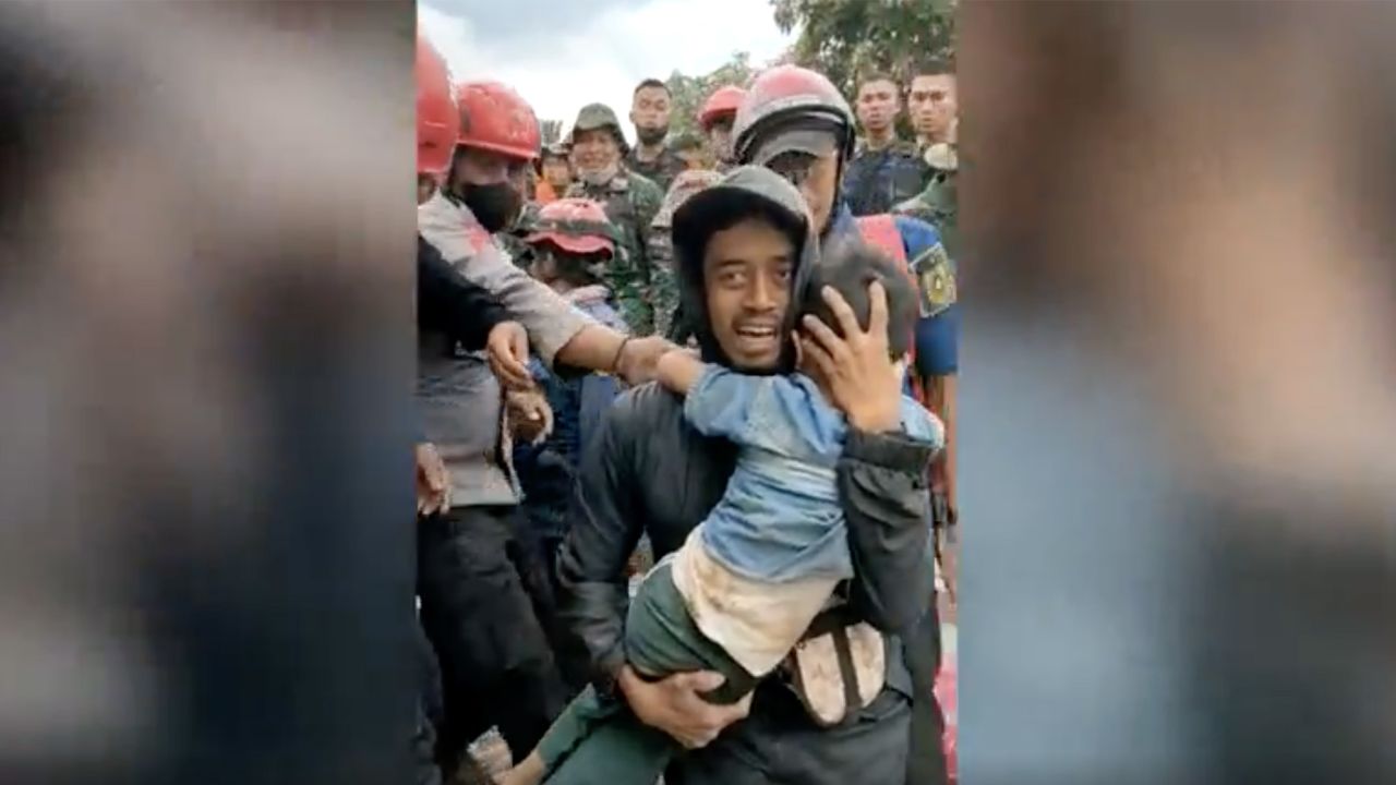 A six-year-old boy was pulled alive from the wreckage of a property Wednesday after surviving for more than two days under debris.