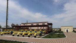 The natural gas measuring station operated by Moldovatransgaz Srl, a subsidiary of MoldovaGaz SA, in Causeni, Moldova, on Tuesday, May 3, 2022.  Valeria Mongelli/Bloomberg via Getty Images