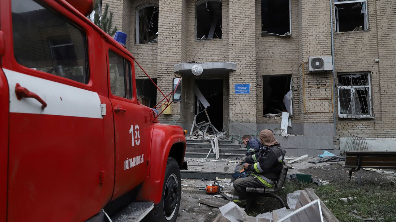Zelensky said Moscow wanted to incite "terror and murder" with the fatal hospital strike, which also damaged houses nearby.