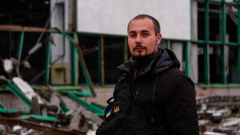 Ihor and other partisans helped Ukrainian forces zero-in on this warehouse, where Russian forces had stationed military assets, and target it with artillery.