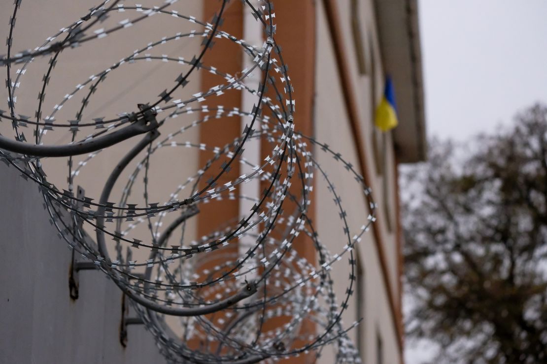The Ukrainian flag now hangs atop a detention center used by Russian forces to hold and torture Ukrainian soldiers, dissidents and partisans.