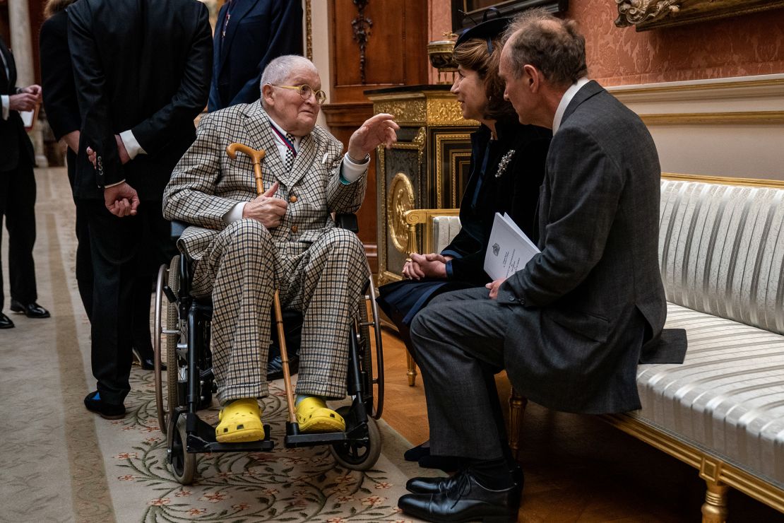 David Hockney's shoes were as colorful as his paintings.