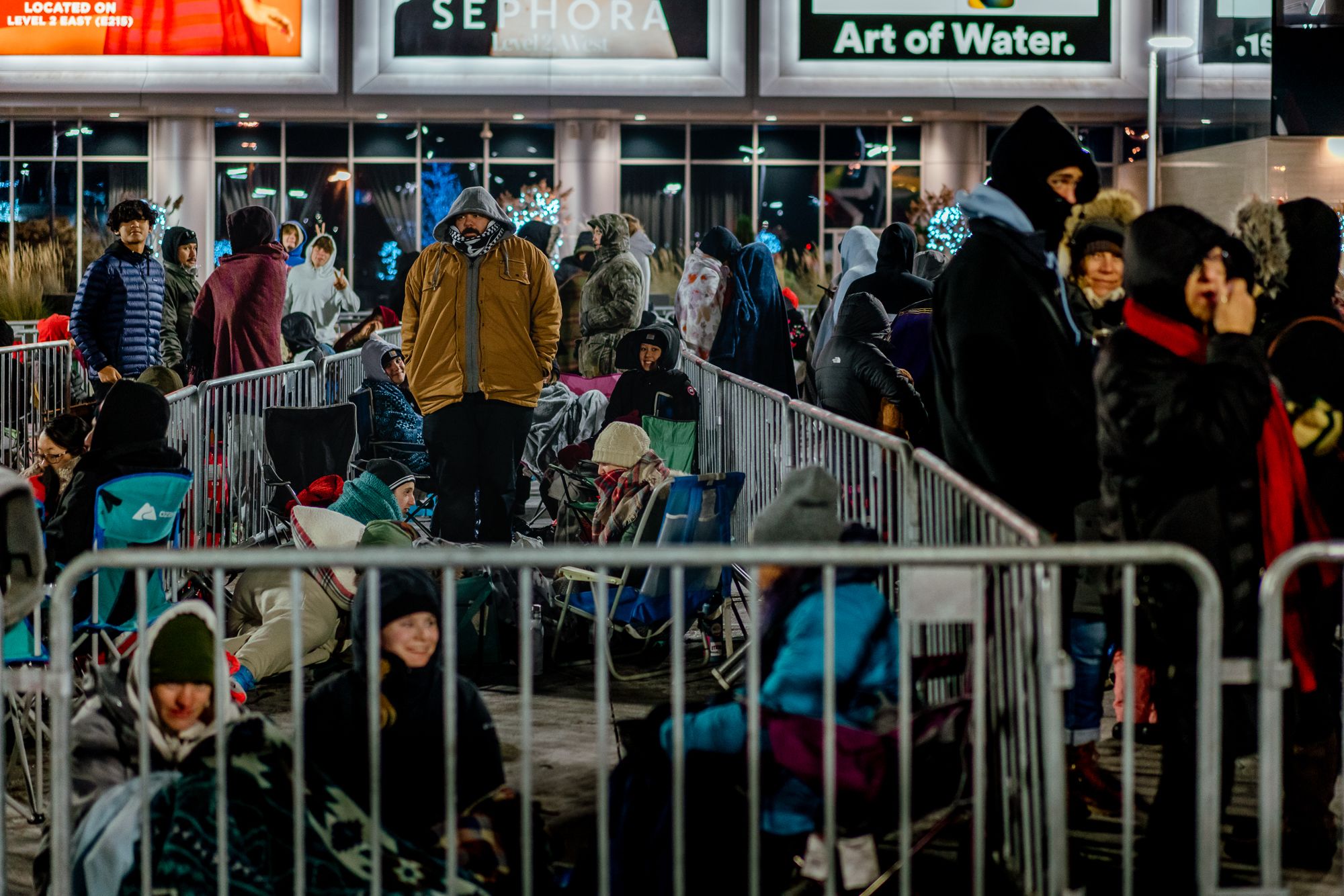 Hundreds of people line up for Black Friday outside the Mall of America in Bloomington. At 5.6 million square feet, it's the nation's largest shopping and entertainment center.