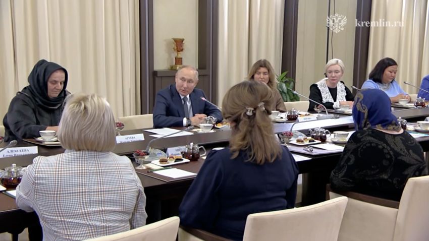 Putin Russian mothers meeting